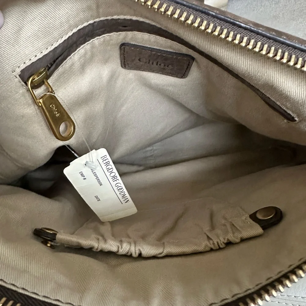 Original Chloe Brown leather Medium Marcie shoulder/crossbody bag - Picture 13 of 15